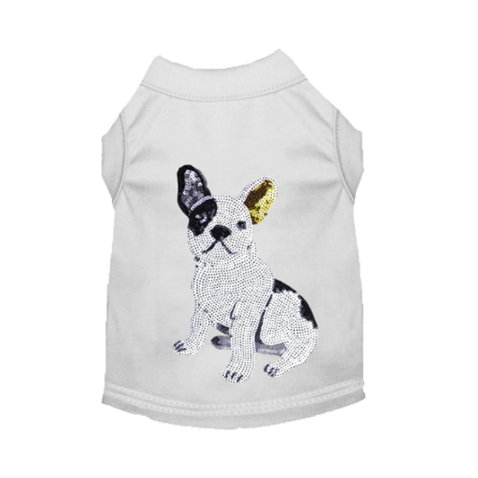 Frenchie Sequin Dog Tee