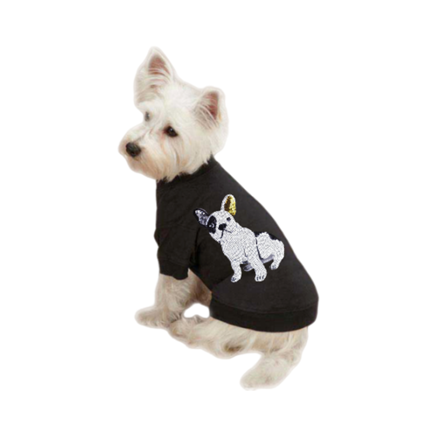 Frenchie Sequin Dog Tee