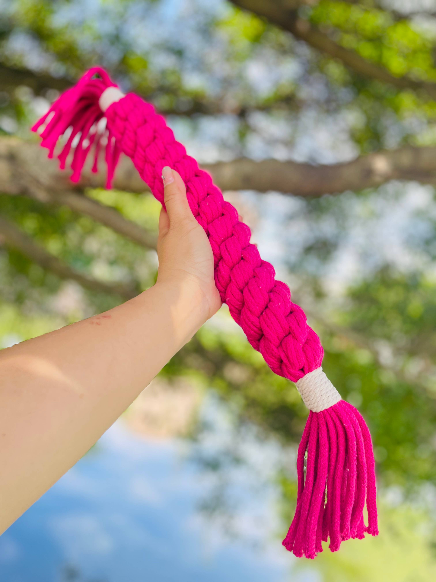 CSCORD - Rose Red Handmade Macramé Candy Rope