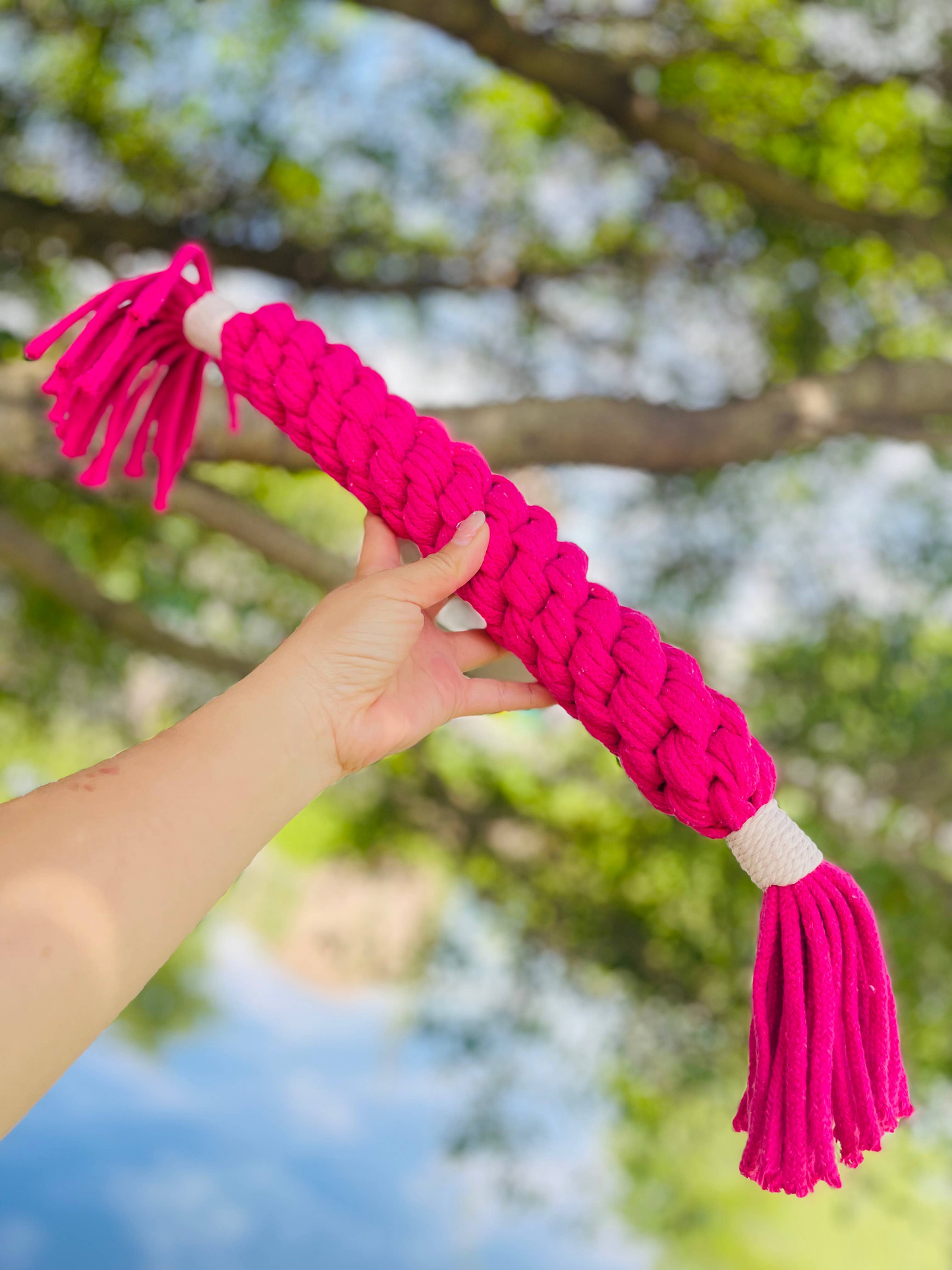 CSCORD - Rose Red Handmade Macramé Candy Rope