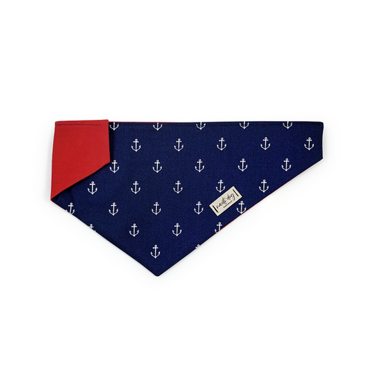 Anchors Away Nautical Dog Bandana