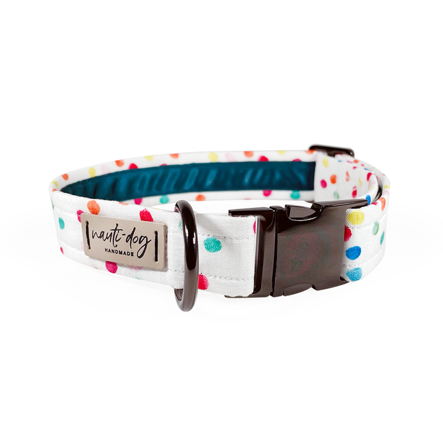 Celebration Birthday Rainbow Confetti Sprinkle Buckle Dog Collar - Pack Of: 1