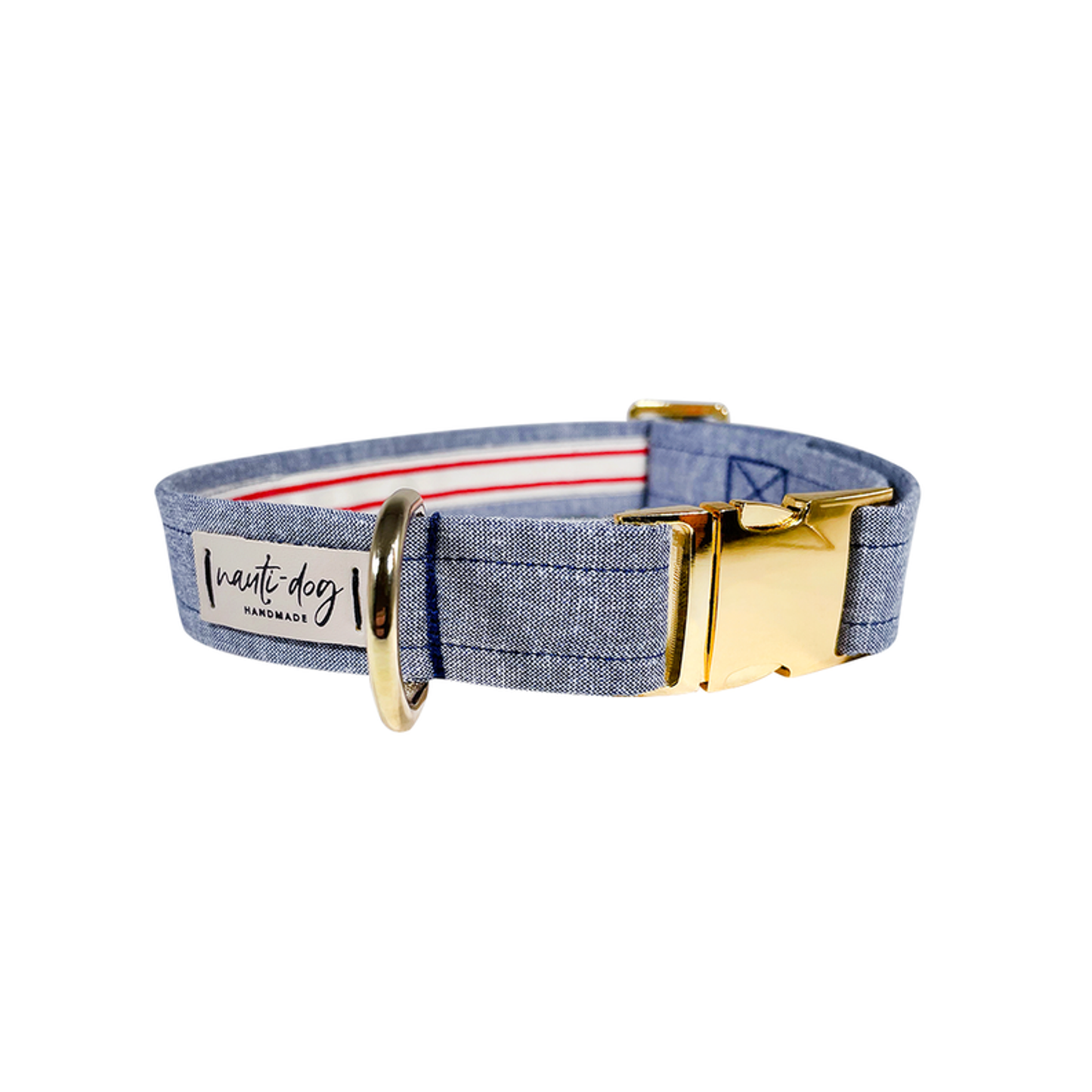 Chambray Classic Oxford Buckle Dog Collar - Pack Of: 1 | Style: Buckle