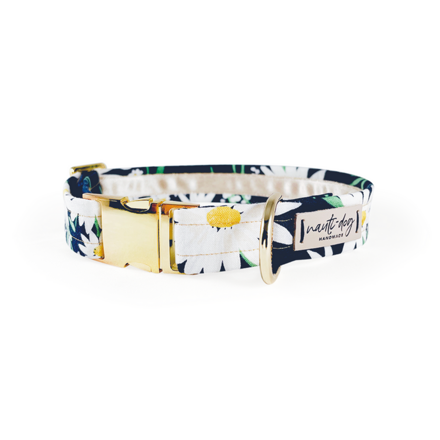 Daisy Summer Navy Floral Buckle Dog Collar - Pack Of: 1 | Style: Buckle