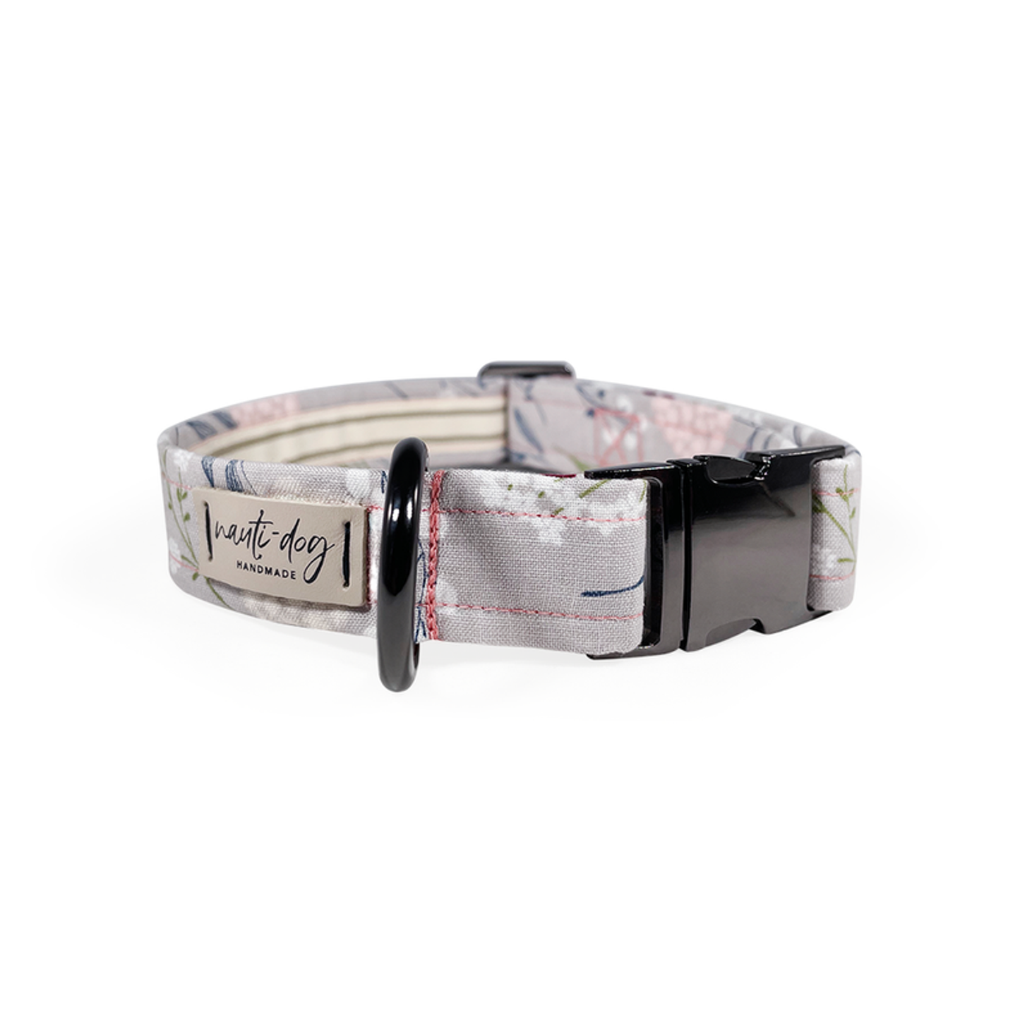 Elderberry Silver Fall Mod Floral Buckle Dog Collar - Pack Of: 1 | Style: Buckle