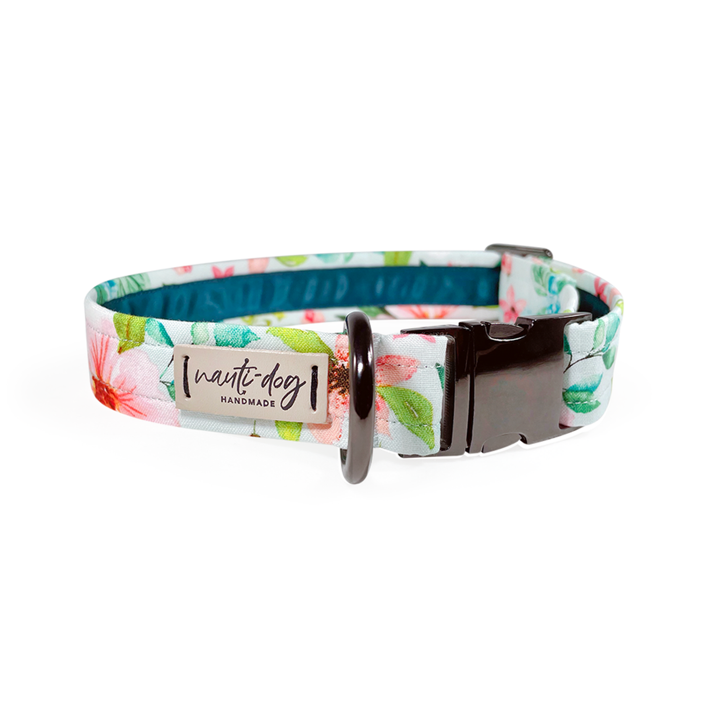 Magnolia Watercolor Spring Floral Buckle Dog Collar - Pack Of: 1 | Style: Buckle