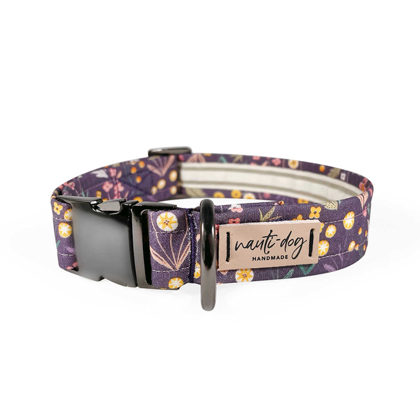 Meadow Plum Floral Buckle Dog Collar - Pack Of: 1 | Style: Buckle