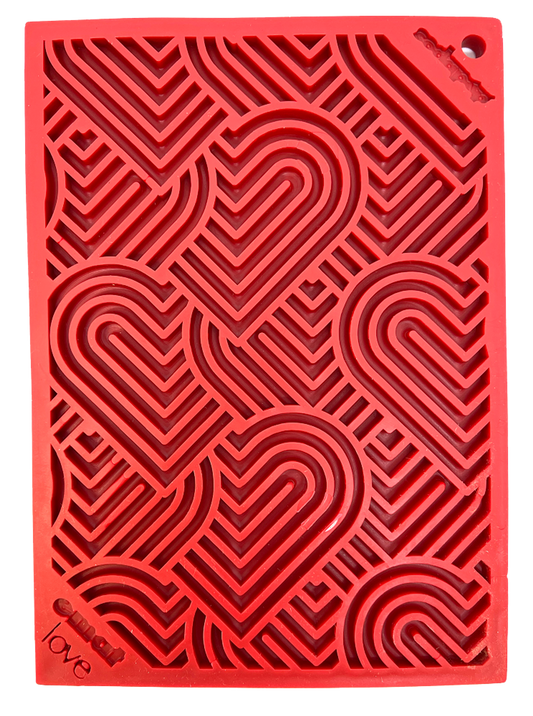 Heart Design "Love" eMat Enrichment Lick Mat